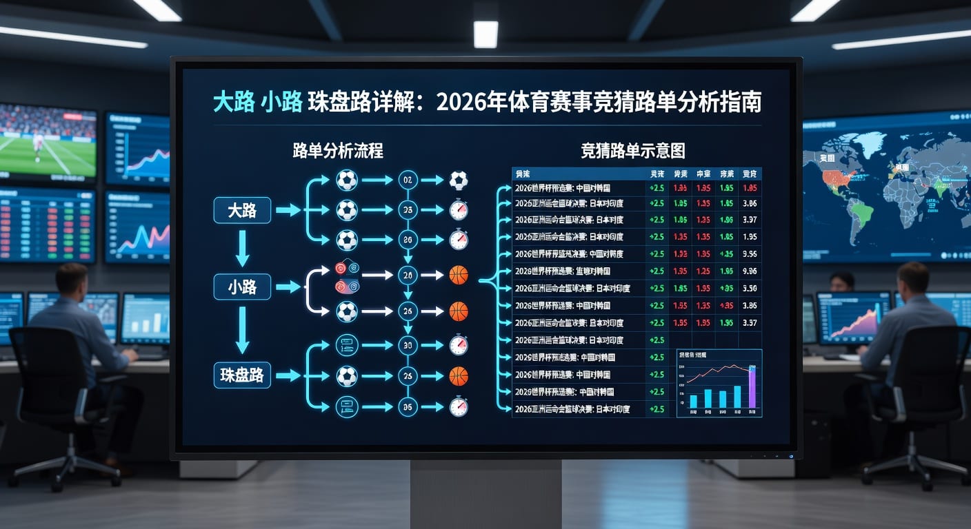 足球盘路解析：大路、小路、珠盘路，助你洞悉比赛走向
